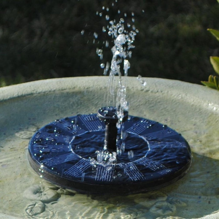 Birdbath Solar-Powered Fountain Pump