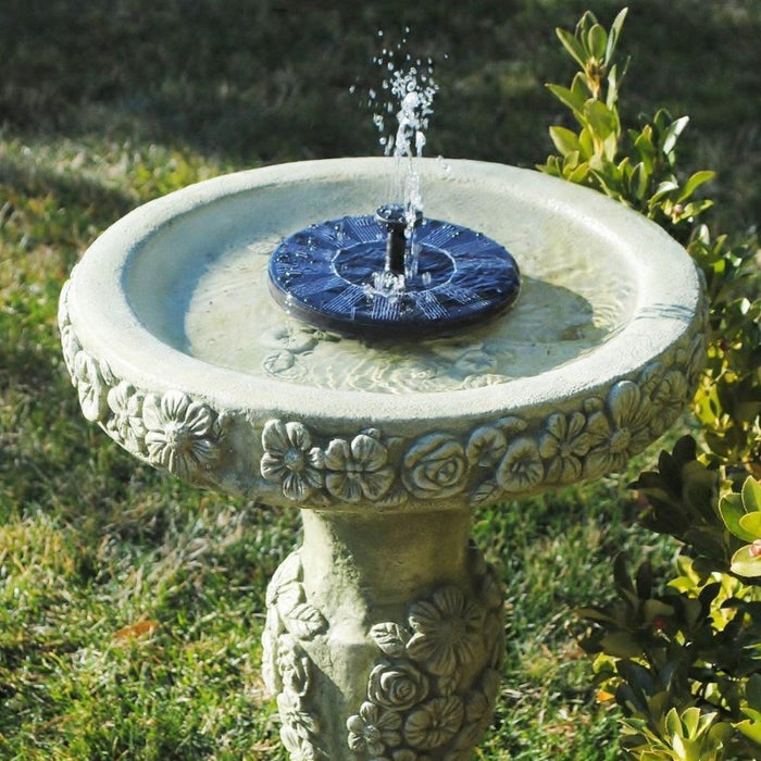 Birdbath Solar-Powered Fountain Pump