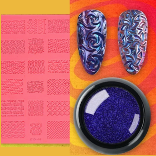 4D Sculpture Nail Art Mold Set