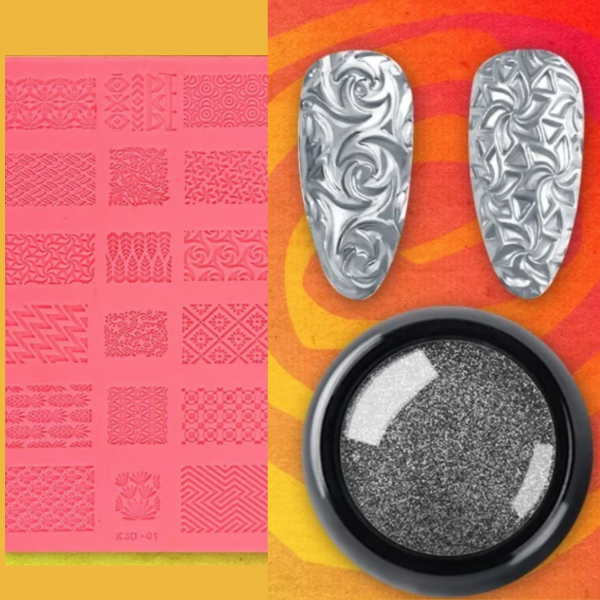 4D Sculpture Nail Art Mold Set